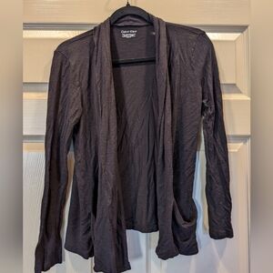Calvin Klein Black Open Front Cardigan